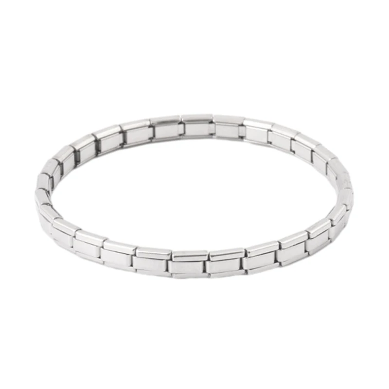 Starter Charm Bracelet 5/9/12mm Italian Starting at 18 Links For Men Women Wrist Punk Stainless Steel Modular Links stainless steel bracelet