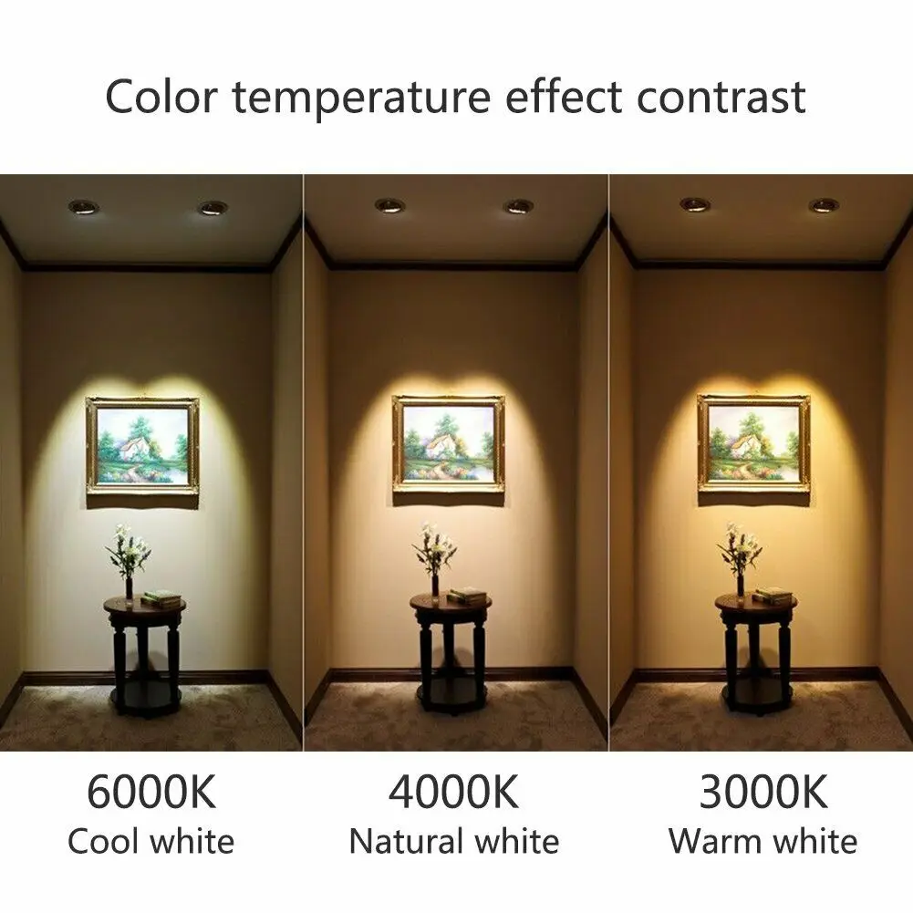 Description Picture 3 of itemBrightness 6W 9W 12W Dimmable LED Spotlight GU10 GU5.3 E27 Bulbs 220V Decorative Cob Light MR16 12V 4000K 3000K 6000K Lamp