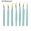 1pcs Eyelash Extension Tweezers Volume Isolation Precise Lash Lift Tweezers Stainless Steel Eyebrow Clip Makeup Tool Accessories 1