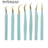 1pcs Eyelash Extension Tweezers Volume Isolation Precise Lash Lift Tweezers Stainless Steel Eyebrow Clip Makeup Tool Accessories 1