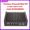 Fanless Firewall Mini PC Intel N100 Pentium N6005 Topton Solid 4 LANs i226-V 2.5G DDR4 COM USB-C pfSense OPNsense ESXi Computer 1