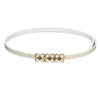 Alternative view of Y5GC Stylish Thin Waist Belt Delicate Buckle Design for Various Occassion Women's Fashion Waistband Decorative Girdle