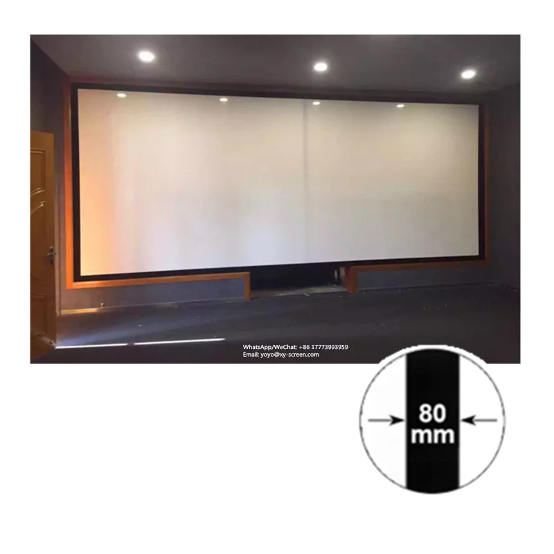 balcony screen white and yellow 75x400 cm oxford fabric Suitable For Home Theater 4K 3D Projection Screen2.5*100m/ Roll Flexible White PVC Fabric For Matte White Screen