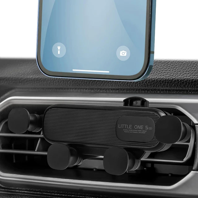 العالمي حامل هاتف السيارة الجاذبية حامل هاتف الخليوي GPS دعم ل 4.7-6.9 بوصة المحمول منفذ الهواء تنفيس كليب قوس الملحقات