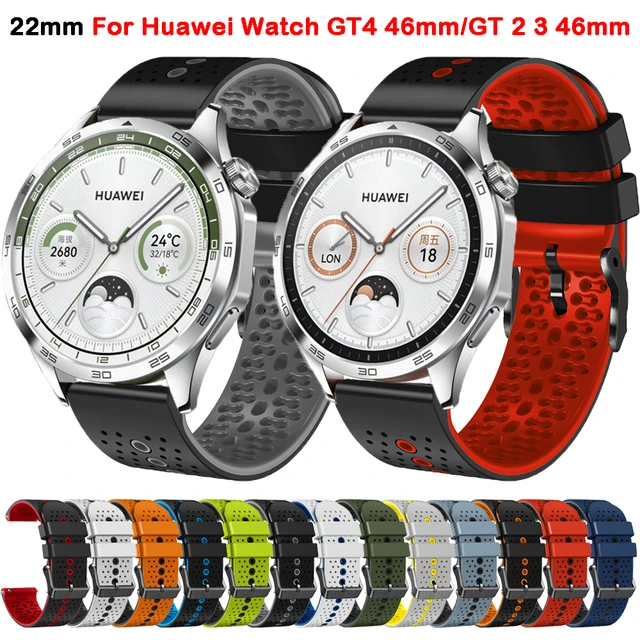 22mm Strap For Huawei Watch GT4 GT 4 46mm Silicone Correa Bracelet For Huawei  Watch GT 2 3 Pro 46mm /Ultimate/Buds Band - AliExpress