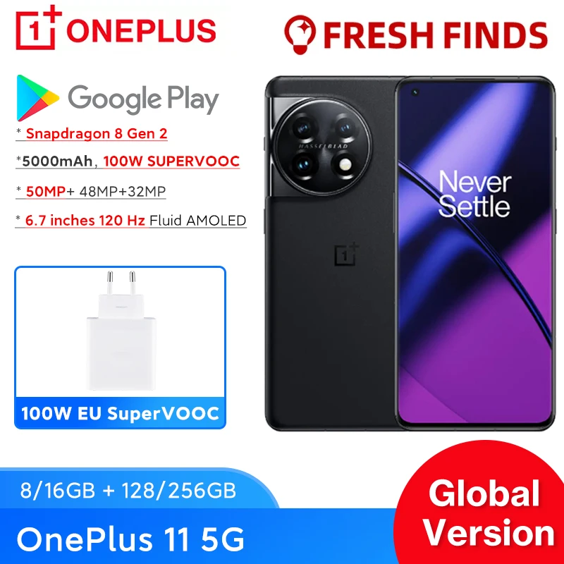 Global Rom OnePlus 10 Pro 5G Snapdagon 8Gen 1 6.7Inches 2K LTPO 2.0 5000Amh  80W SuperVooc 120Hz 48MP Android12 OTA