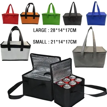 Portable Lunch Cooler Bag Folding Insulation Picnic Ice Pack Food Thermal Bag Drink Carrier Insulated Bags Beer Delivery Bag