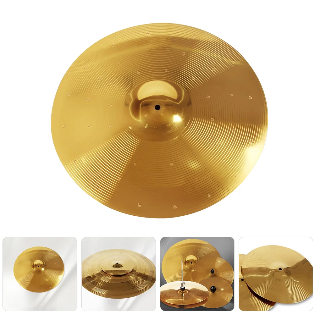 

Practice Drum Cymbal Splash Cymbal Metal Drum Set Cymbal Musical Instrument Cymbal For Percussion Instruments Beginner Golden