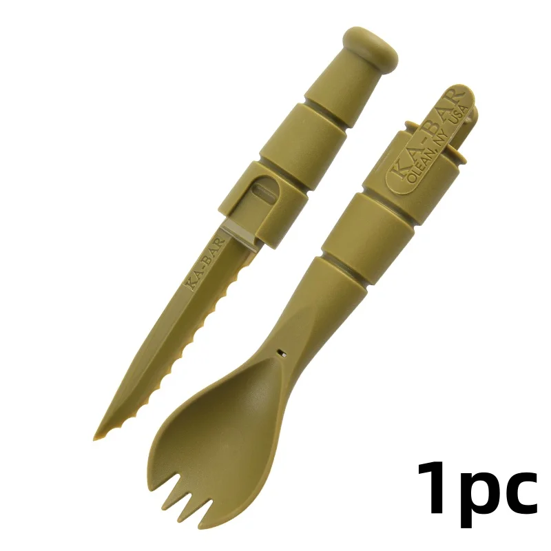 Piccoli attrezzi da esterno, forchette e cucchiai tattici, mini forniture EDC, strumenti multifunzionali per esterni