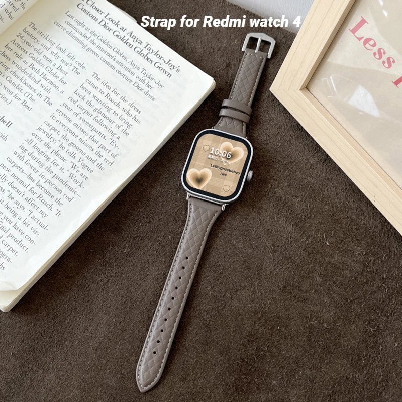 

Leather Strap for Redmi watch 4 Correa Bracelet Sport Watchband For Redmi watch 4 Woman Man Belt SmartWatch Wristband