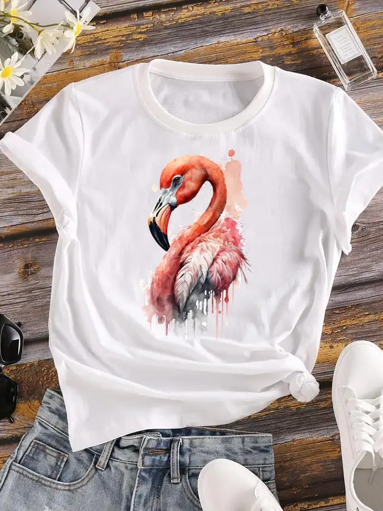 

Watercolor Style Cute Trend 90s Fashion T Shirt Short Sleeve Graphic T-shirt Women Female Clothes Print Top Ladies Clothing Tee