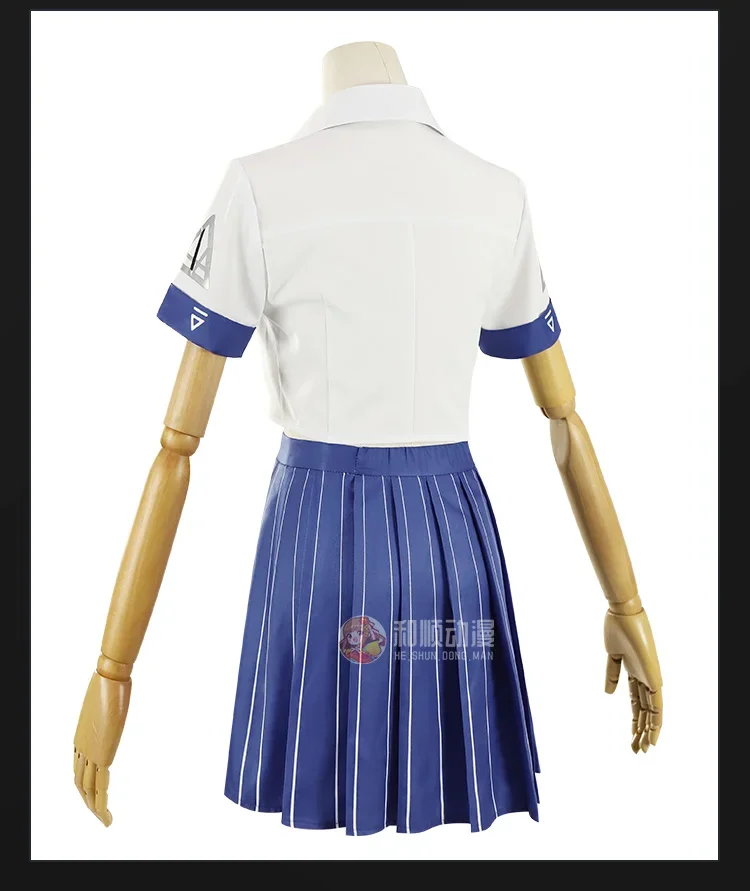 キンケナガコスプレコスチューム、勝利の女神、学校の制服とウィッグ 