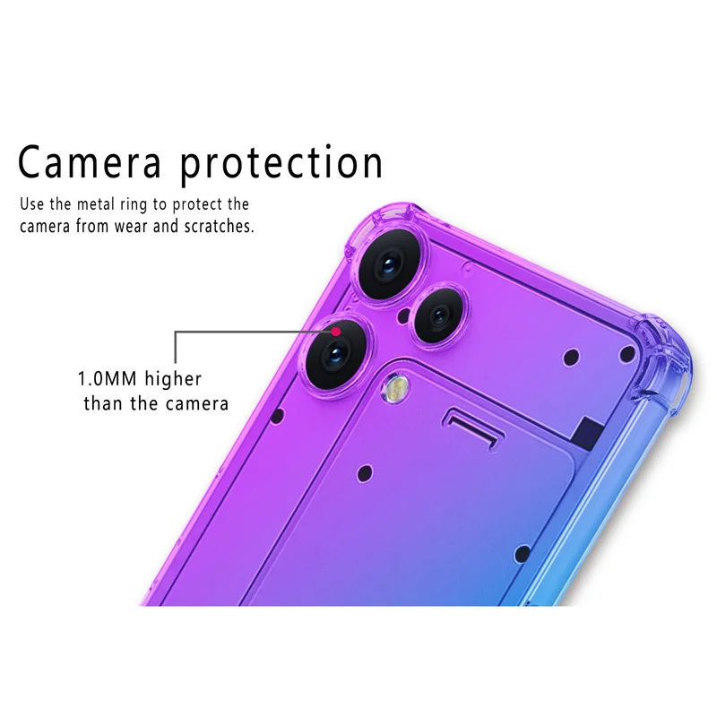 Gradient Airbag TPU Shockproof Case - Protective Cover