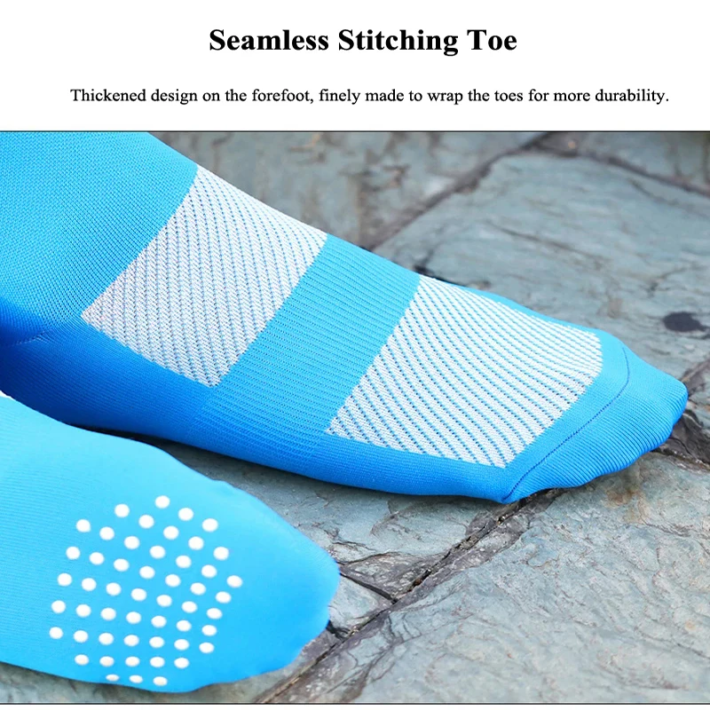 Popular Rubber Point Anti Slip and Wear-Resistant Sports Socks for Outdoor Sports Cycling Basketball and Running