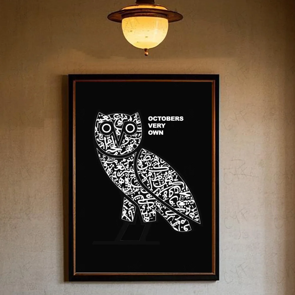 Fashion Drake O-Ovo Owl Poster High Quality Wall Art for Home Office  Bedroom Living Room Hallway Bar Perfect Gift Idea - AliExpress, image size:1000x1000