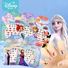 Disney Cartoon Frozen Princess Snow White Makeup Nail Stickers 250 Pcs Mermaid Stitch Stickers Toy For Kids DIY 1