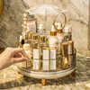New Transparent Makeup Organizers with 360 Degree Rotation Storage Shelf Cosmetic Storage Box Bathroom Organizer Home Storage 3