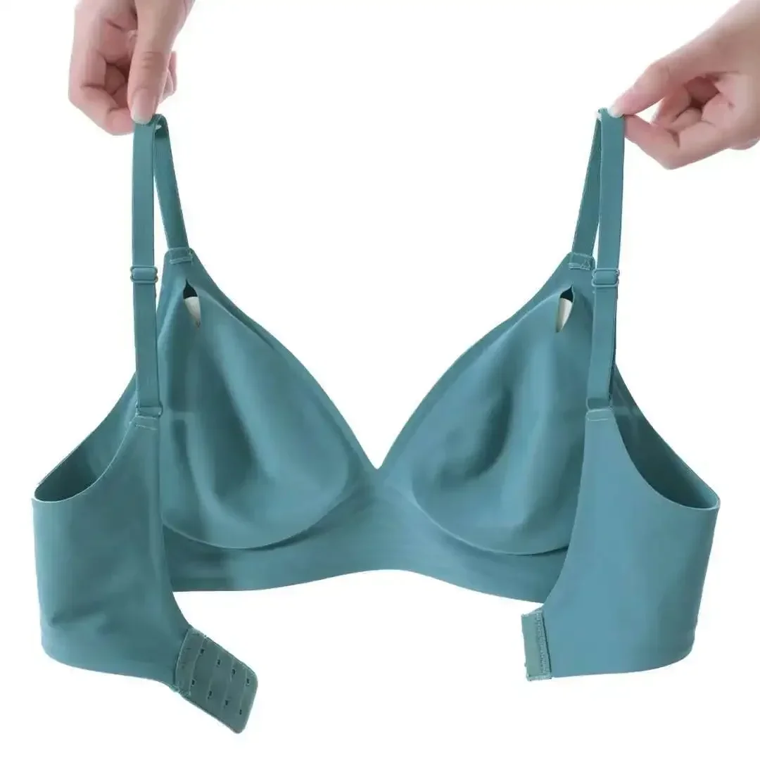 Latex Jelly Underwear Seamless Bras for Woman Wireless Sleep Removable Padded Bralette One Piece Brassiere No Wire Comfortable 5