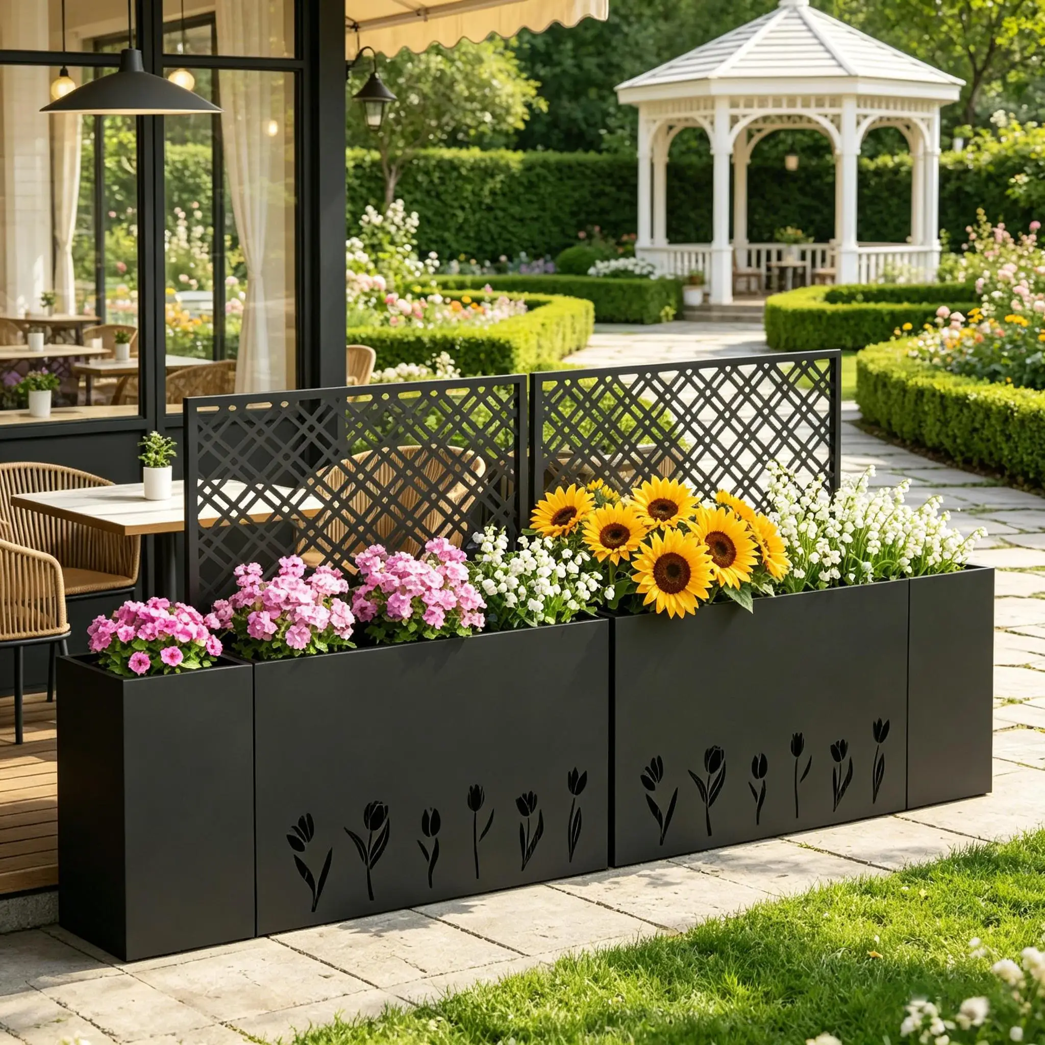 Galvanized Steel Planter 1