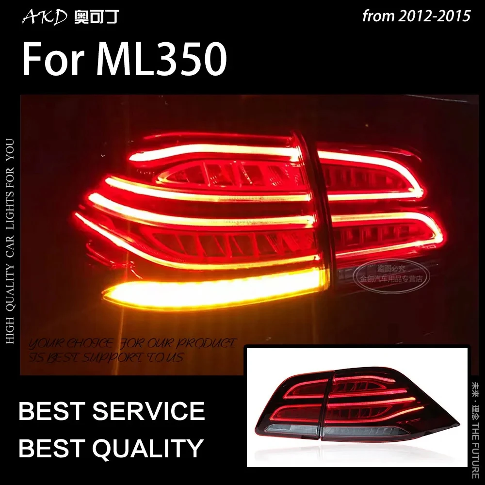 AKD Tail Lamp for Benz W164 Tail Lights 20122015 ML350 ML400 GLE W166 LED Rear Lamp LED DRL