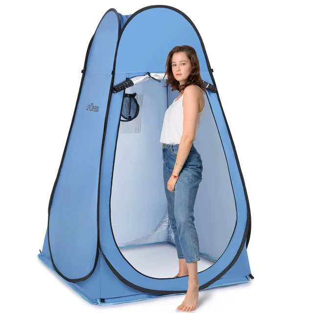 Pop Up Privacy Shelter Tent Portable Outdoor Camping Beach Instant Shower Toilet Changing Tent Sun Rain Shelter with Window 2