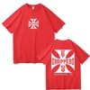 West Coast Choppers Cross Frame Print Tshirt Male Hip Hop Streetwear Oversized T-shirts Fashion Tees Men's Fleece Short Sleeve 5