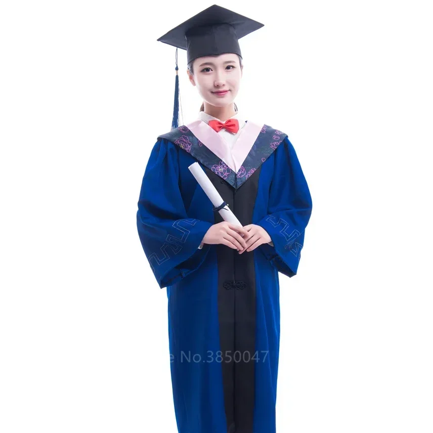 University Student College High School Girl Uniform Graduation Class Group Academic Dress Jacket+Hat Male Female Outfit