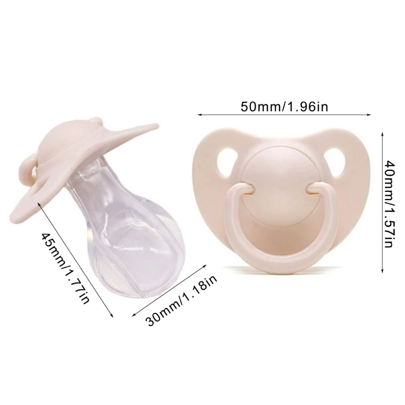 Silicone Pacifier Adult for Stress Relief Chewable Nipple for Anxiety Relaxation