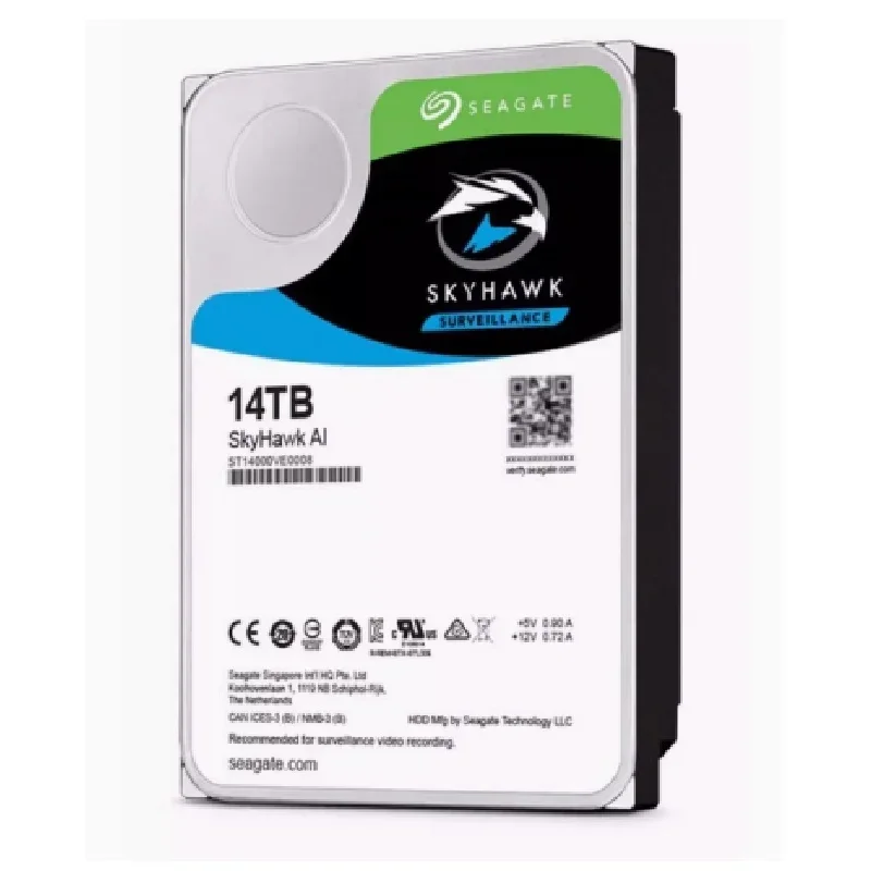 

FOR Seagate SkyHawk AI 14TB 3.5" SATA 7200rpm Internal Hard Disk Drive ST14000VE0008