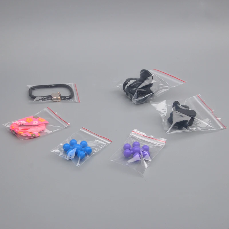 투명 보관 가방, 소형 액세서리, 수공예품, 화장품 보관 포장 가방, 100 PCs, 500 PCs