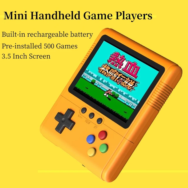 Console de jeux vidéo de poche rétro intégrée 500 jeux gratuits Mini  machine portable 8 bits 2.8