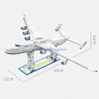 An-225 MOC 57014 1:84 Transport Aircraft Model Bricks Civil Aviation Large Airliner Plane High Tech Building Blocks Toy for Gift 4