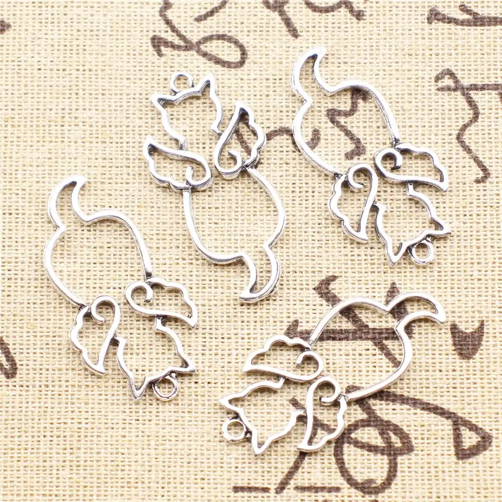 

5 шт., мужские серебряные подвески в виде ангела, 19 х39 мм