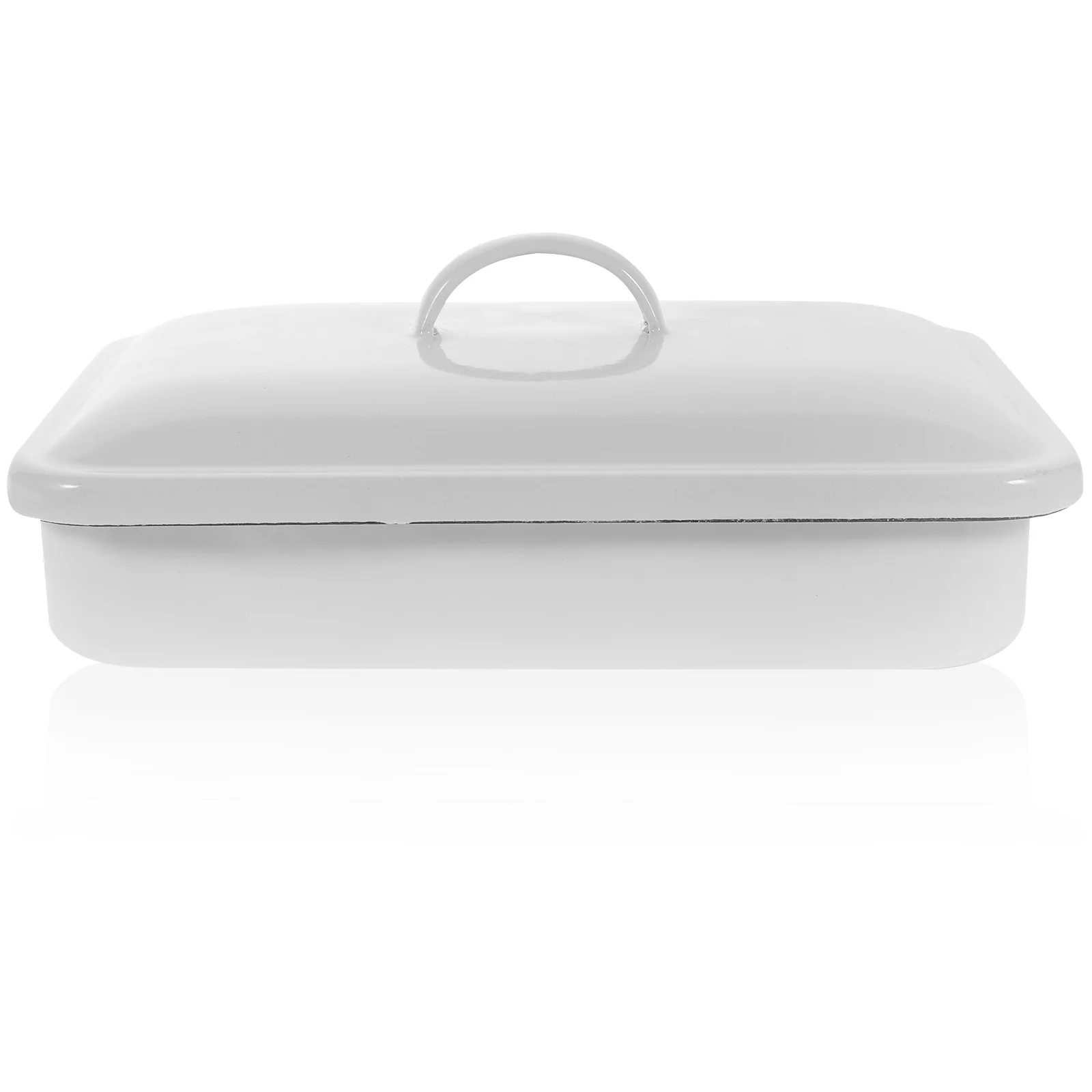 

Enamel Bake Pan Multi-functional Roasting Baking Tray Dishwasher Enamel Food Plate
