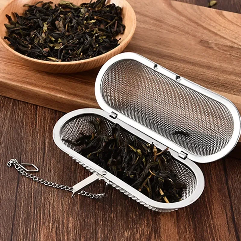Reusable Tea Infuser Filter Stainless Steel Spice Loose Leaf Herbal Kitchen Gadgets Strainer Tools