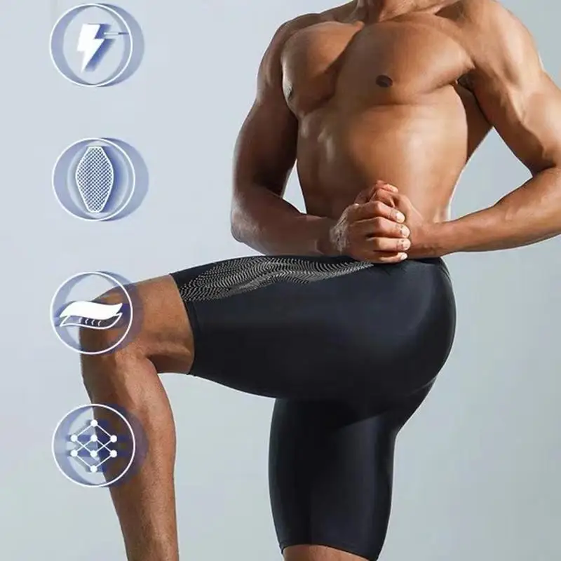 Men's Swim Jammers Adjustable Streamlined Compressed Pant Racing Briefs
