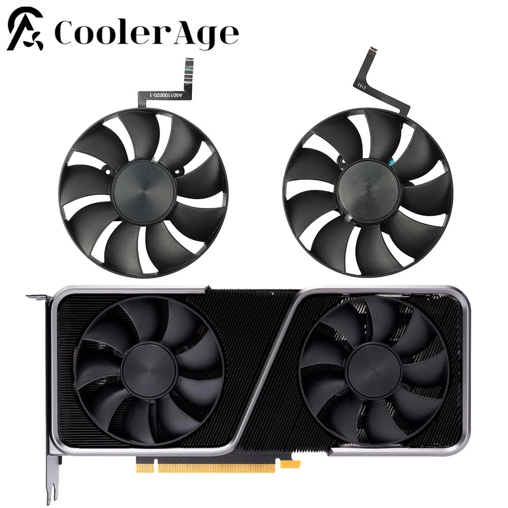 Ventilador Nvidia Geforce Placa Gráfica Ventilador Gpu de Substituição Rtx 3070 Dapc0815b2up004 Rtx3070 85 mm