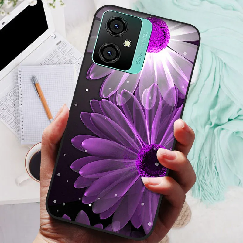 Silicone Soft Lions Cat Black Bumper Protective Case Cover