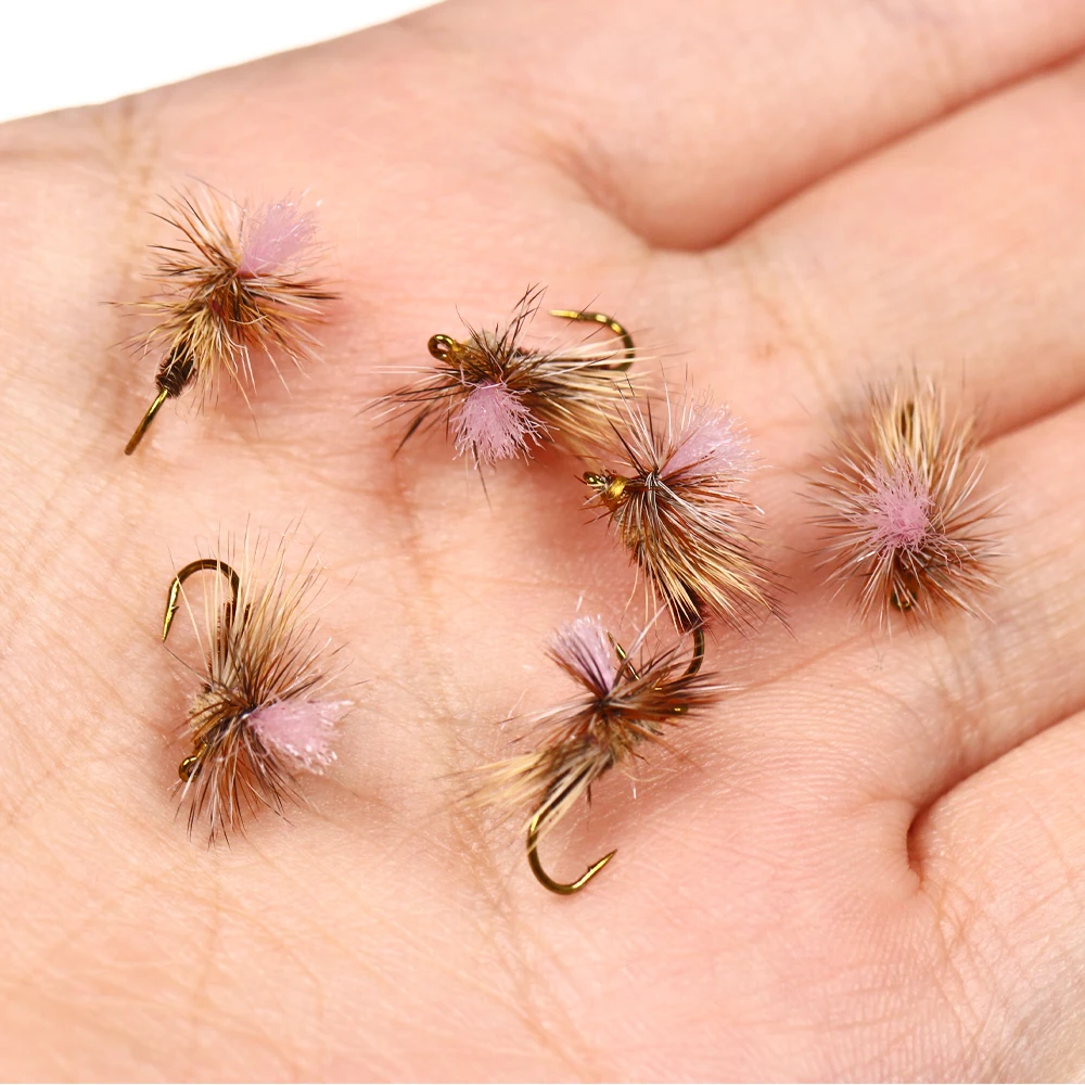 6/8 Stück 14 # Parachute Adam Dry Flies Quintessential Dry Fly Adams Irresistible Dry Fly Irresistible Wulff Fliegenfischen-Köder Forelle – Detail 6