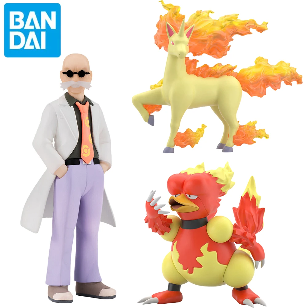 

Оригинальные фигурки Bandai Pokemon Scale World Kanto Chihou Blaine Magmar Rapidash 1/20, подарок для фанатов, коллекционные модели, игрушки, фигурки