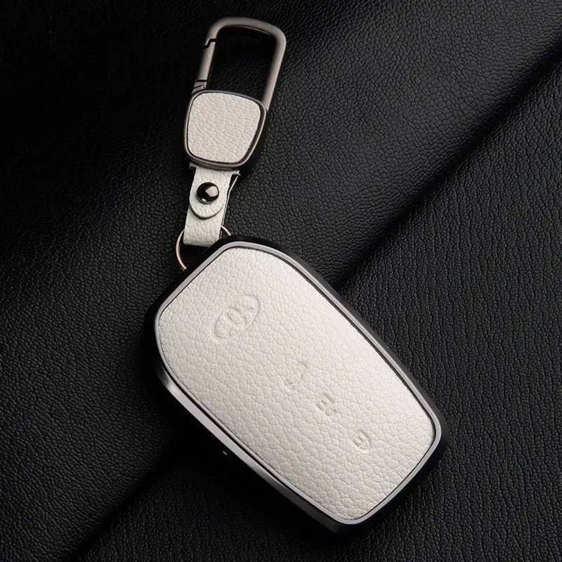 AUTOZOCO Cover Telecomando Chiave Auto In Silicone TPU 2 Pulsanti, Compatibile Peugeot Citroen, Bianco - 2