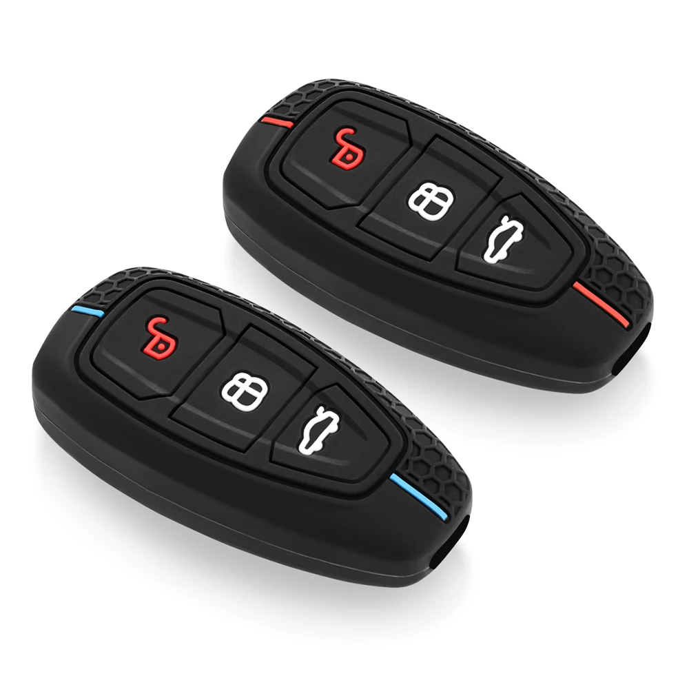 Custodia per chiave auto in Silicone Shell per Ford Kuga Focus Mk3 Mk4 Mondeo Fiesta Tanium Ecosport Trans MK8 Cover accessori  34