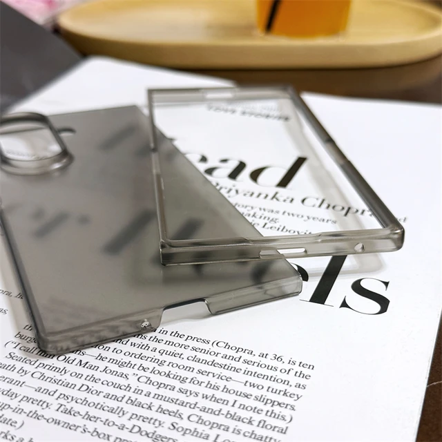 جراب هاتف قابل للطي من البولي كربونات فائق النحافة غير اللامع لهاتف Samsung Galaxy Z Fold 7 6 5 4 3 Fold7 Fold6، غطاء خلفي صلب شفاف مقاوم للصدمات 6