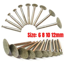 3mm Shank Diamond Mounted Point Grinding Head Stone Jade Carving Polishing Engraving Tools For Dremel Accesories Abrasive Tools