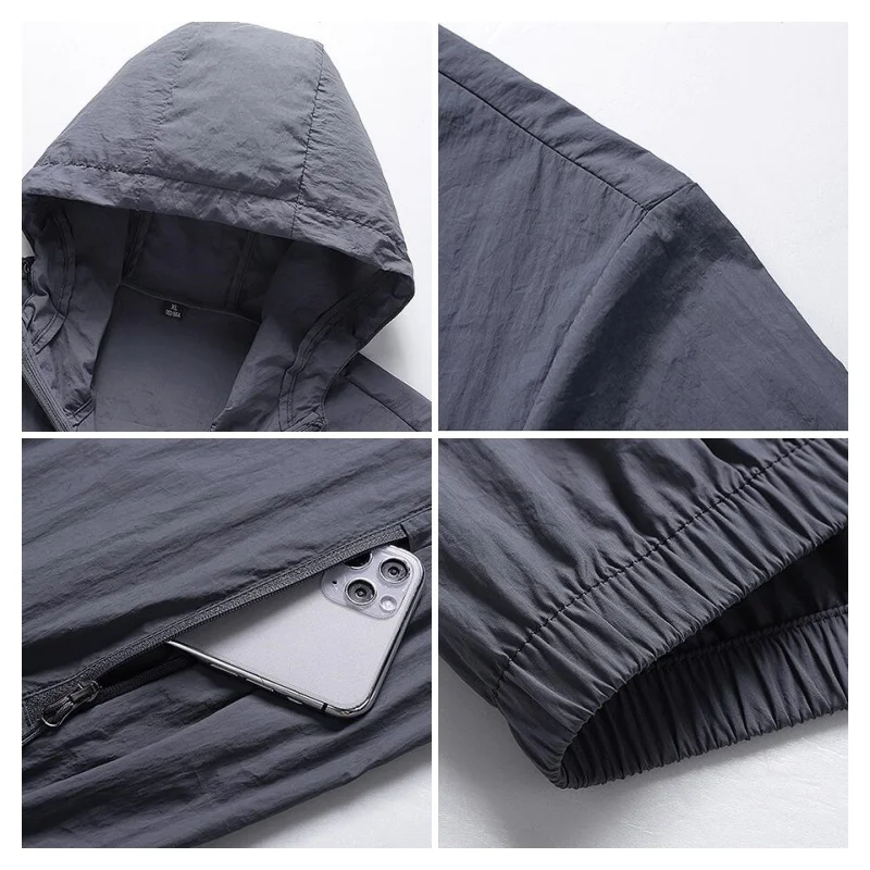 Hiking Jackets Men Camping Hiking Windbreaker Quick Dry
