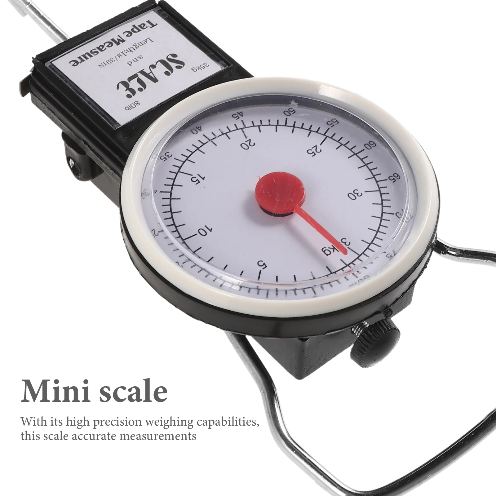 Portable 35KG Fish Hook Spring Mini Travel Suitcase Weight Measurement Tool High Precision Hanging for Weighing for Luggage