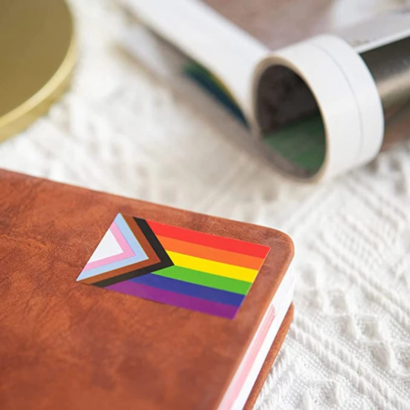 Decorative Stickers Gay Pride Stickers 500pcs/Roll For Bag Cup Vase