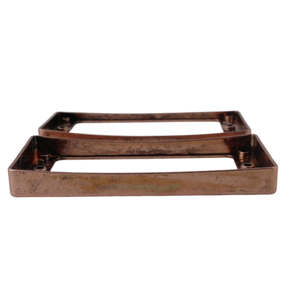 2 Anelli Di Montaggio Per Pickup Rossi Per Pickup Humbucker, Telaio Di Copertura, Set Superiore Piatto, Charra Elettrica O Basso Di Ricambio