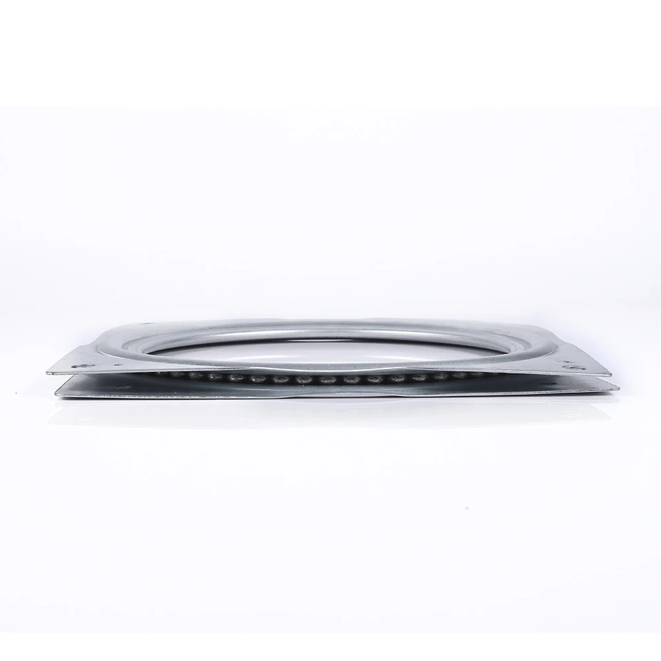Giradischi Quadrato da 6'' Lazy Su-san, Piatto Girevole in Metallo con Cuscinetto Piatto Girevole Tavolo da Pranzo Rotondo Piastra Girevole Liscia per TV, TV Rack da Scrivania, Piante in Vaso