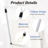Telescopic Clothes Rail Rack Household Drying Rod Pole Clothing Aluminum Alloy Retractable Travel 2